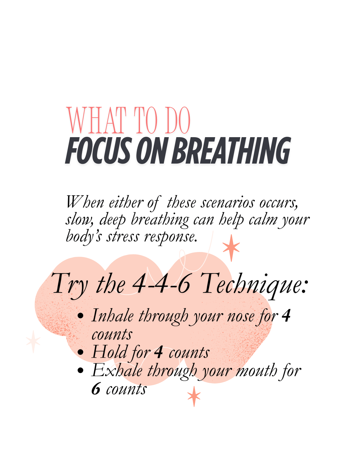 focus on breathing
